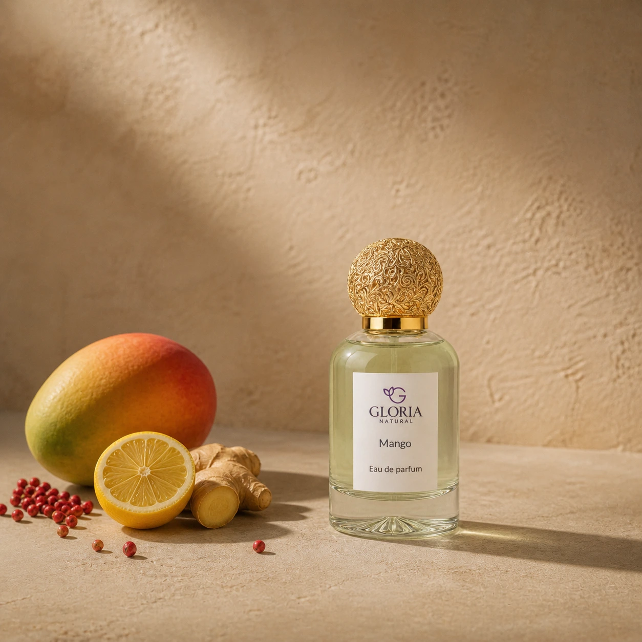 Mango eau de parfum bottle
