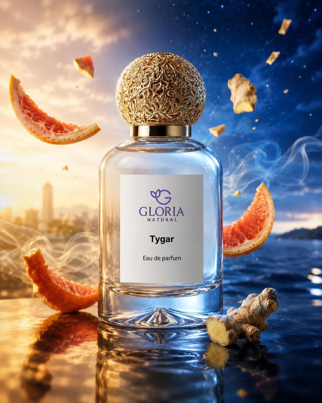 Tygar eau de parfum bottle