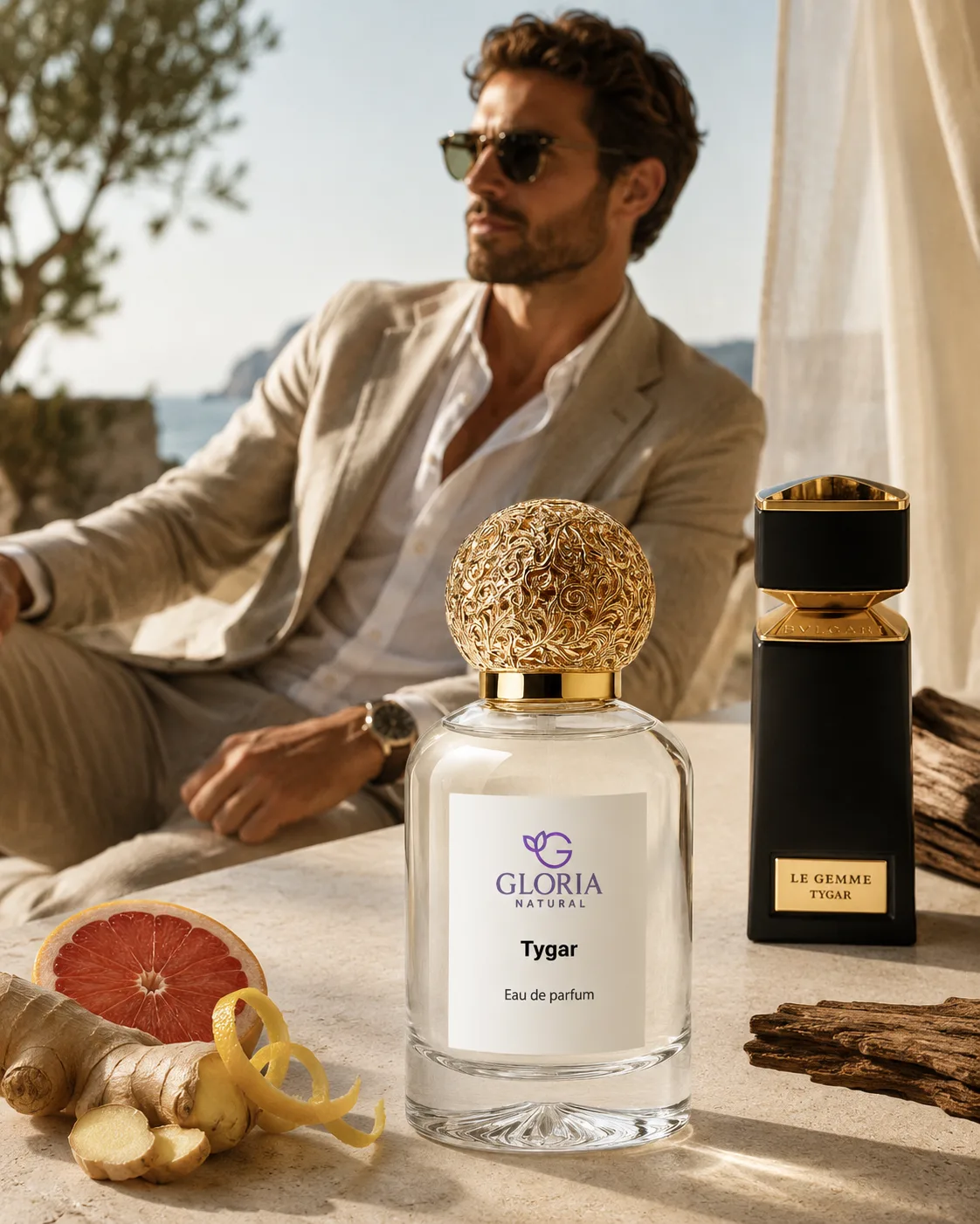 Tygar eau de parfum bottle