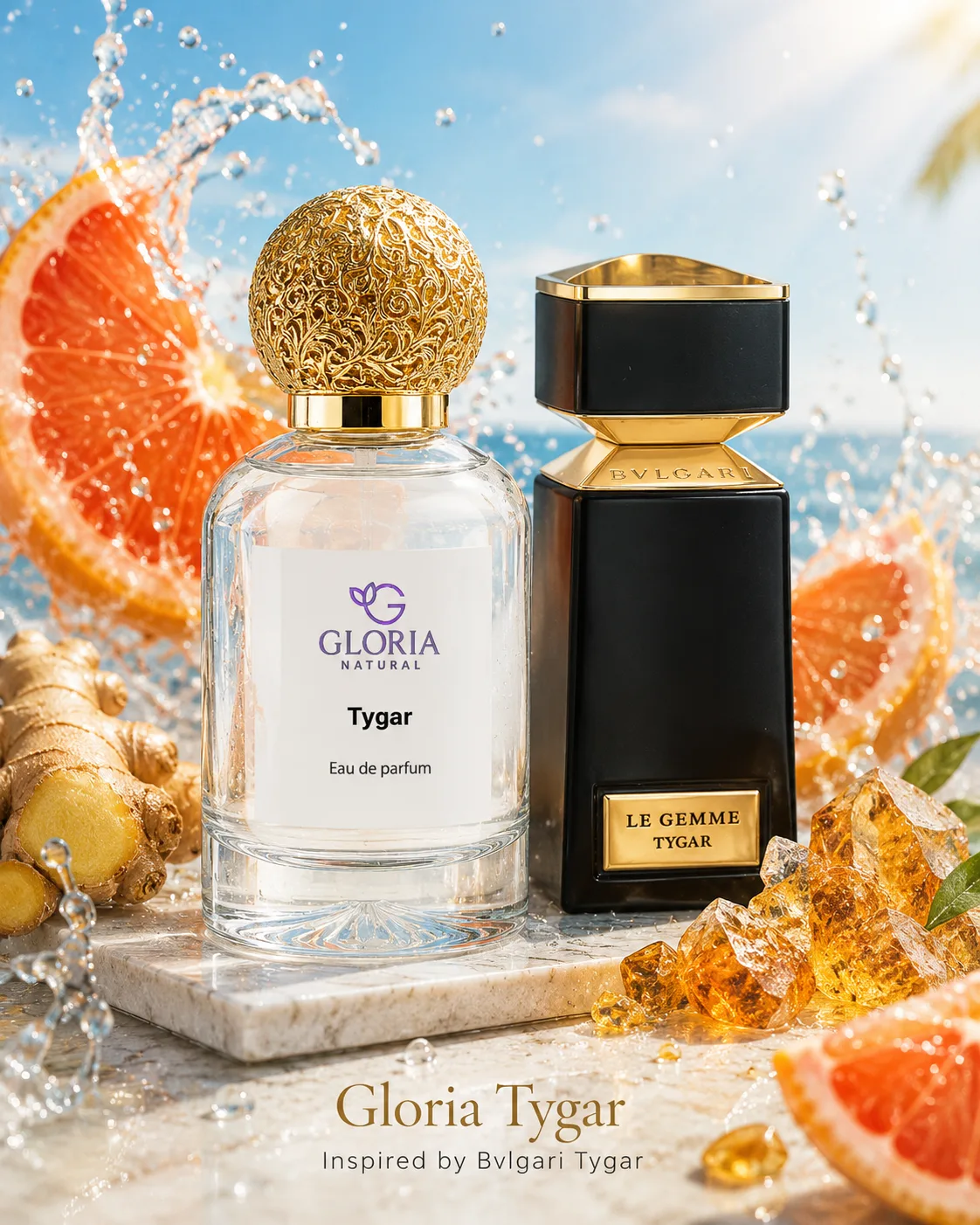 Tygar eau de parfum bottle